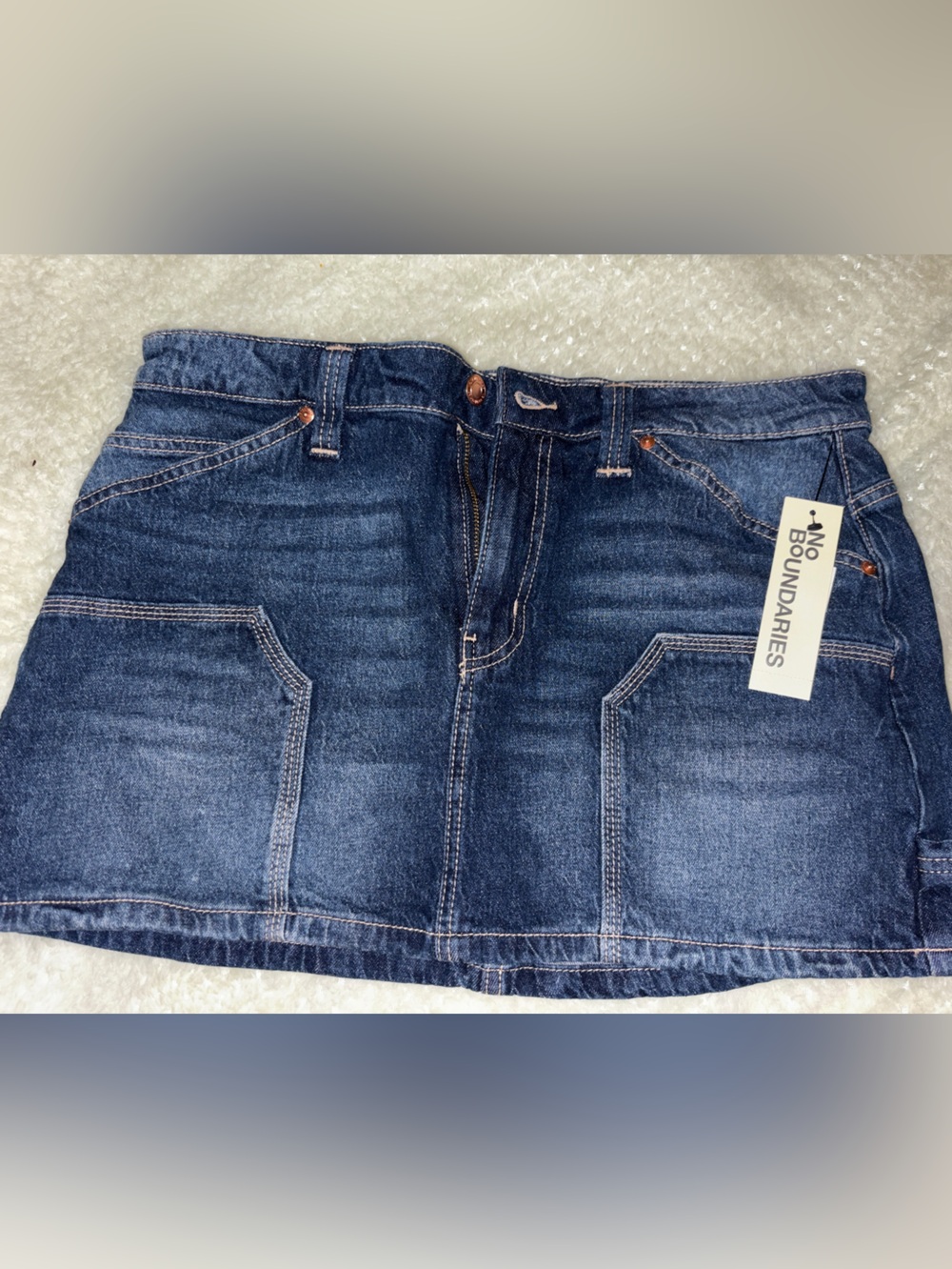 No Boundaries Denim Jacket - Medium - Blue